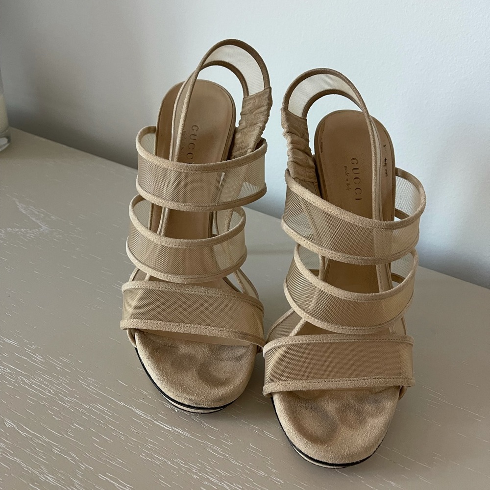 Nude Gucci heels